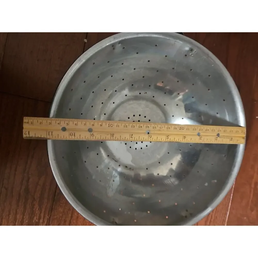 Vintage Cook Time Colander Stainless Steel 11